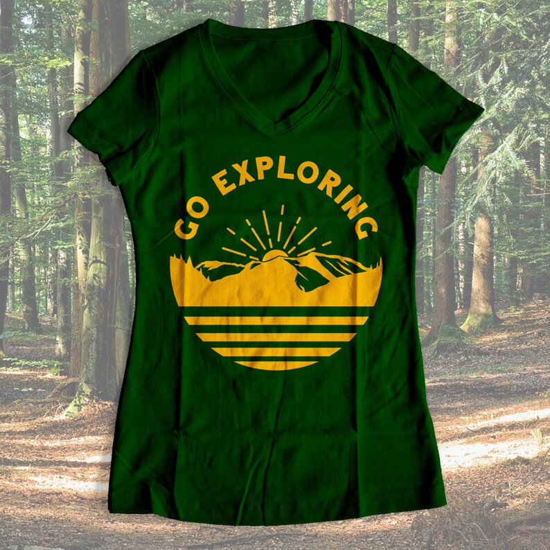 Go Exploring Cut File Digital File T-Shirt Art Cricut Silhouette Download Cut File PNG DXF SVG
