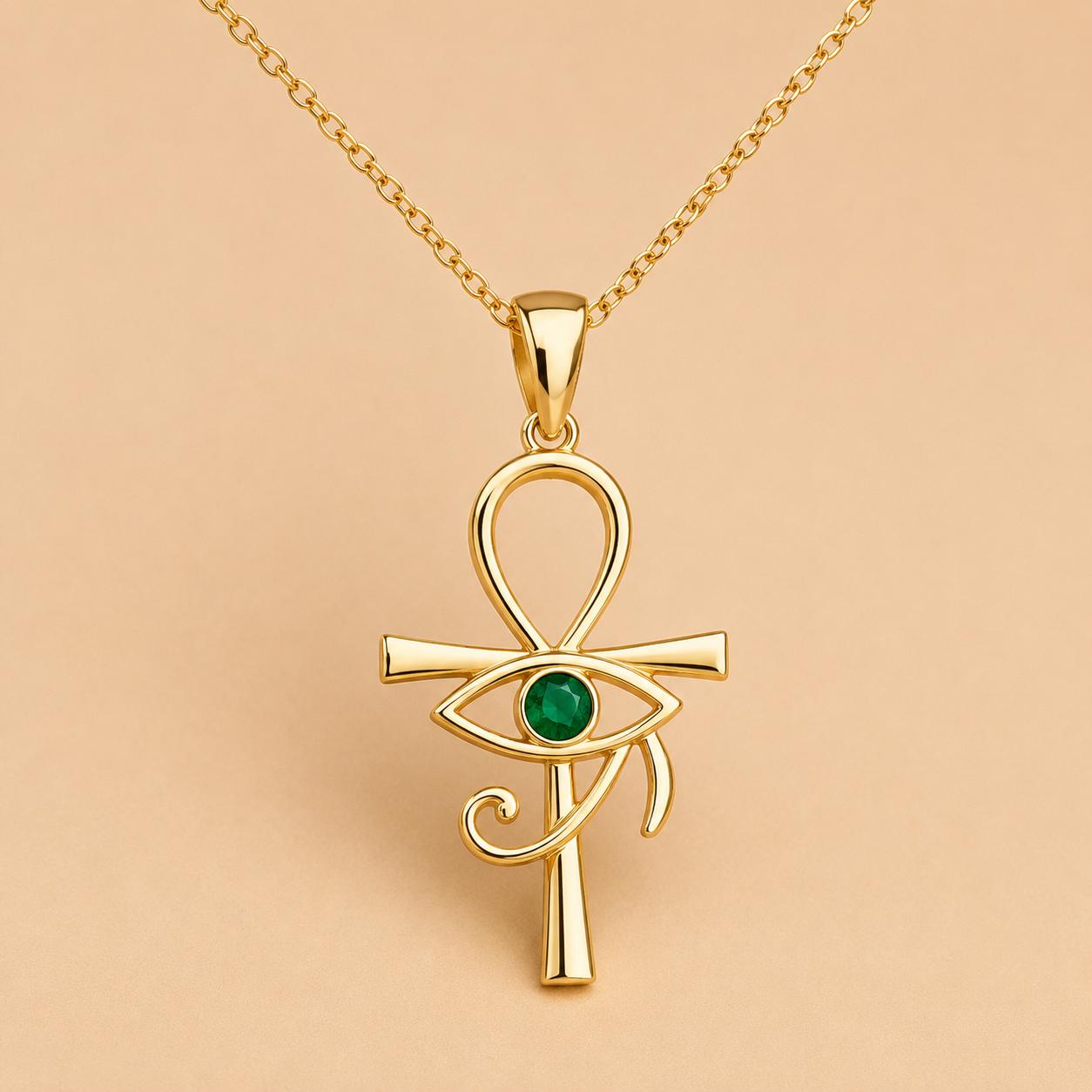 Eye of Horus Ankh Pendant - Etsy