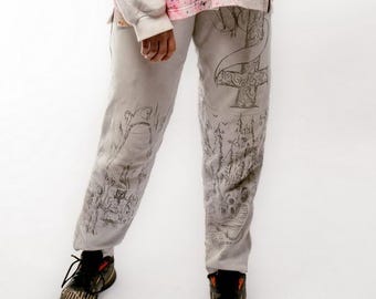 Avant Garde Leather Trousers – High Waist Sculptural Pants – Experimental Fashion