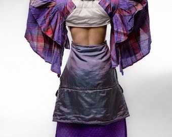 Avant Garde Hooded Coat – Sculptural Reconstructed Jacket – Experimental Fashion