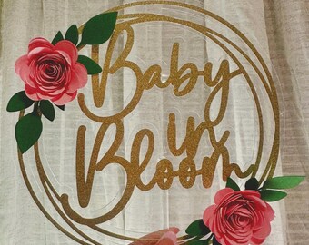Baby in Bloom Cake Topper