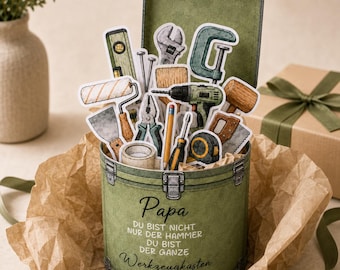 Duplo wrappers Father's Day Dad Tool Gift Printable Dad is Awesome DIY Last Minute Gift Printable Template Men's Gift