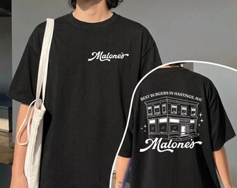 Malone's Bar Off Campus Two-sided PNG, Briar U Hockey Romance Tee, Best Burgers Hastings,digital download.