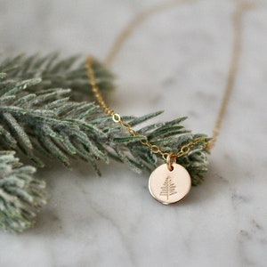 Pine Tree Necklace Etsy