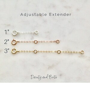 2 inch 14k Gold Filled OR Sterling Silver Extender | Chain Extender | Gold Filled Chain Extender | Sterling Silver Chain Extender