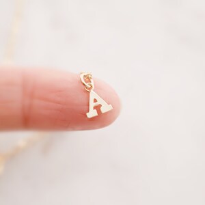 Gold Initial A Necklace - Personalized Initial Necklace - Customized Mothers Gift - Dainty Letter Necklace- Gold Initial Necklace