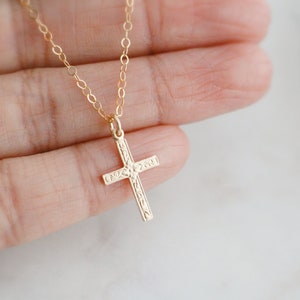 Floral cross necklace clearance