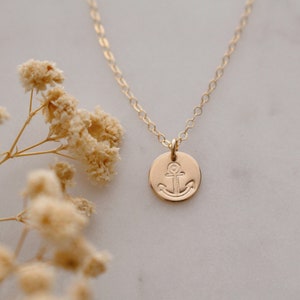 ANCHOR Necklace, Tiny Anchor Jewelry, Gold Anchor Necklace, Silver Anchor Necklace, Minimalist Necklace, Dainty Anchor Necklace