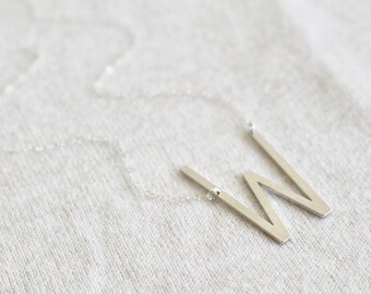 Silver Letter W Etsy