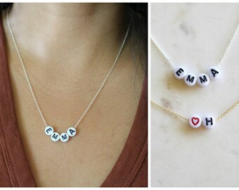 Custom Bead Necklace Etsy