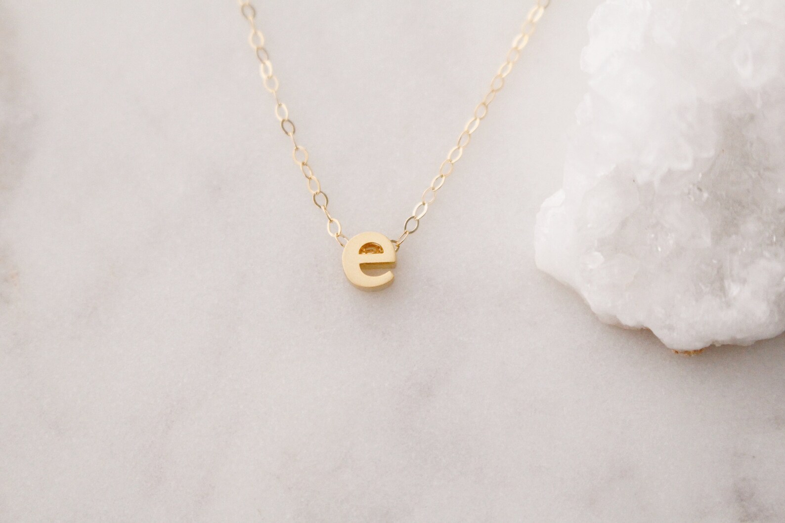 Initial E Necklace Letter E Necklace Initial Letter Etsy