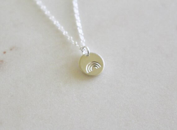 Small sale rainbow necklace