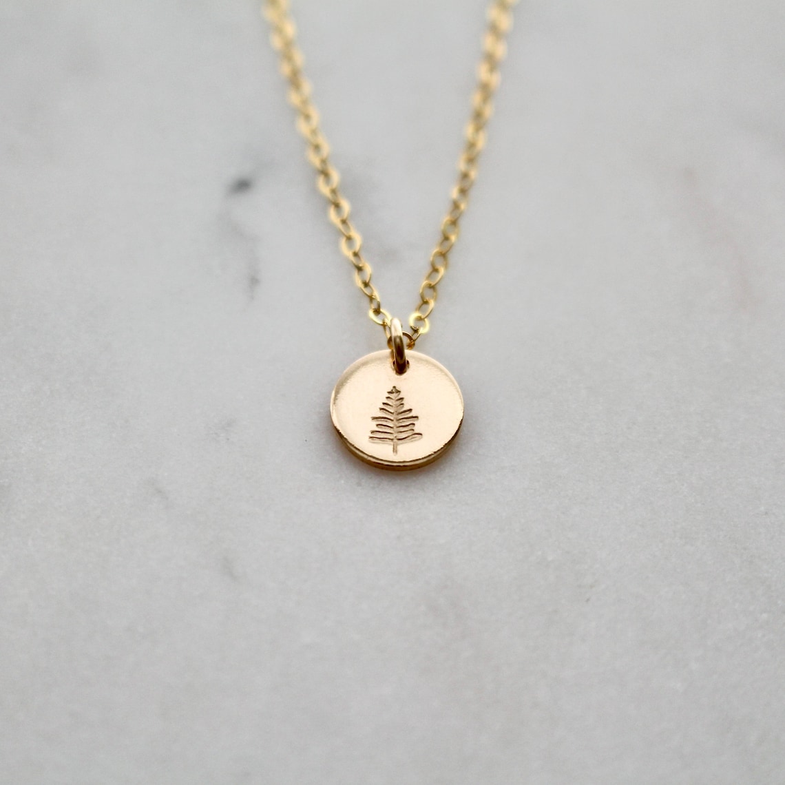 Evergreen Tree Necklace Pine Tree Necklace Holiday Jewelry Etsy