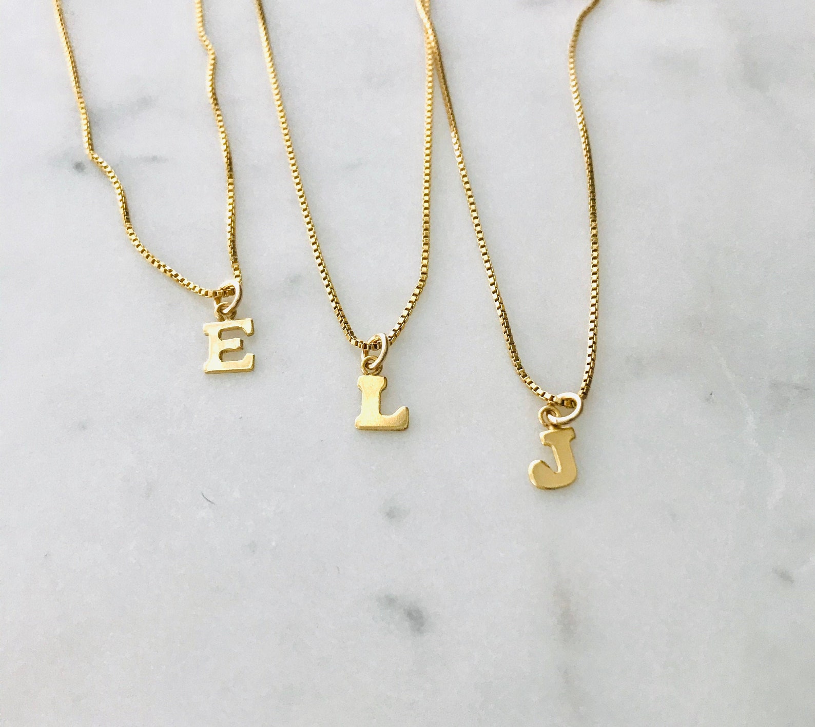 14k Gold Filled Letter Necklace Monogram D Necklace Gold | Etsy
