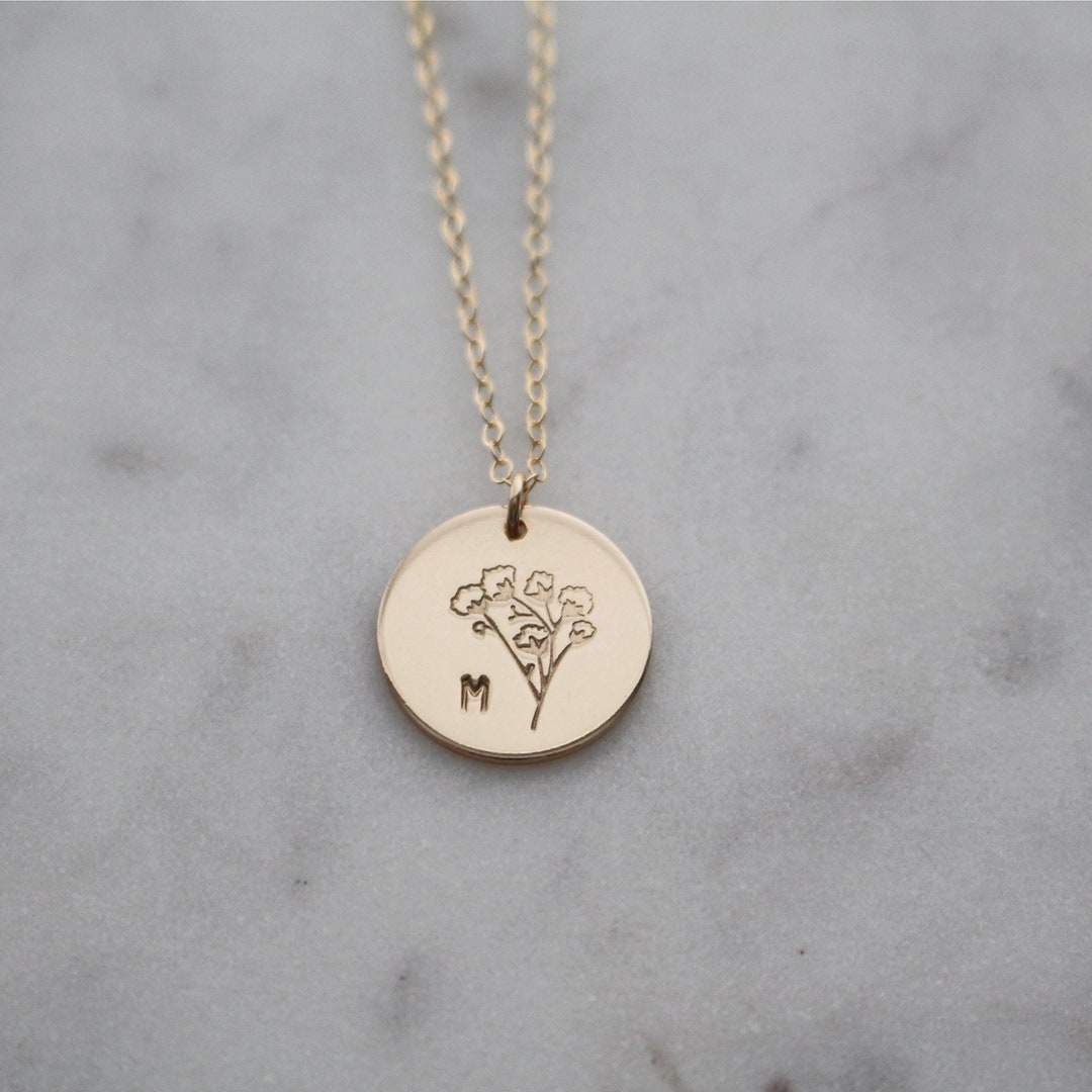 Baby's Breath Flower Necklace Floral Necklace Bridesmaid Etsy UK