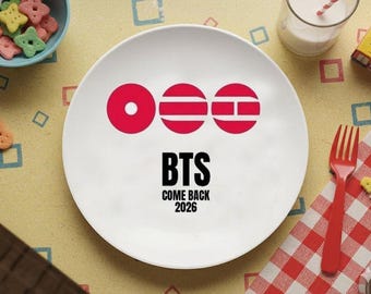 BTS Comeback 2026 Kpop Plate ceramic plate
