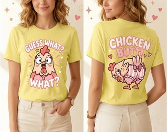 Chicken Butt Pink PNG, chicken design, Guess What? humour shirts clipart, Preppy Png, Girly Png, Girly Png, Boutique Png,