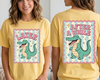 After While Crocodile PNG, Alligator Png, Later Gator PNG, Funny PNG, Trending Png, Girly Png, Cute Gator Png,