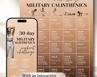 Allenamento di calisthenics militare femminile / Allenamento per tutto il corpo