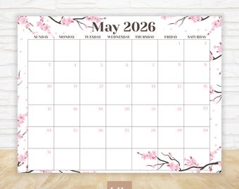 May 2026 Calendar | Editable with CANVA