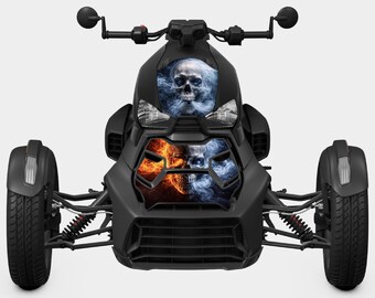 Can-Am Ryker 1 zu 1 Frontgrafik - Inferno Frost Digitale Datei