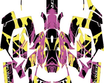 Can-Am Ryker 1:1 skala Wrap Design – Neon Havoc digital fil