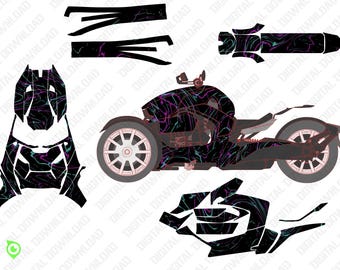 Can-Am Ryker Wrap Design – Neon Venom – Digital mallfil i skala 1:1