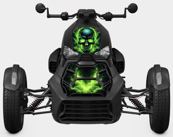 Can-Am Ryker 1 zu 1 Frontgrafik - Neon Reaper Digitale Datei