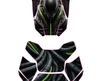 Can-Am Ryker skala 1:1 frontgrafik – Biohazard Core digital fil