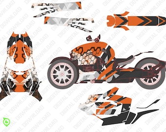 Can-Am Ryker Wrap Design – Hexfire – Digital mallfil i skala 1:1