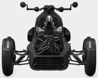 Can-Am Ryker 1: 1 Frontgrafiken - Biohazard Core Digitale Datei