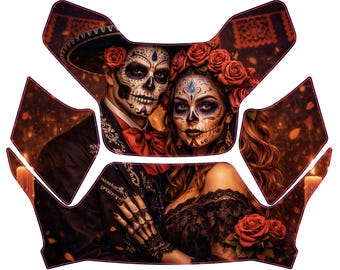 Can-Am Ryker frontgrafik – Crimson Ofrenda – digital mallfil i skala 1:1