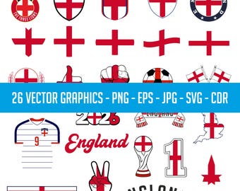 England World Cup 26 Flag Digital Download | 2026 Printable T-Shirt Soccer Football Commercial use Vector PDF SVG PNG eps cdr corel draw
