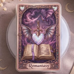 Romantasy Tarot MagSafe Handy Griff: Dragoncore Fantasy Reader Magnetischer Handy Griff, BookTok Dark Academia Witchy Romance Kindle