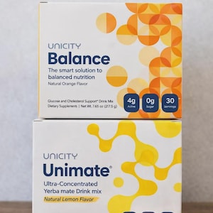 Combo Unicity Unimate + Balance Wellness / Bebida energética de yerba mate y apoyo metabólico Balance