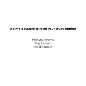 Exam Planner Printable Study Planner PDF  Minimal Study Planner  Aesthetic Planner  University Planner  Study Tracker Academic Planner
