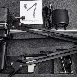 RGB USB Condenser Microphone | Gaming, Streaming & Podcast Mic | Boom Arm