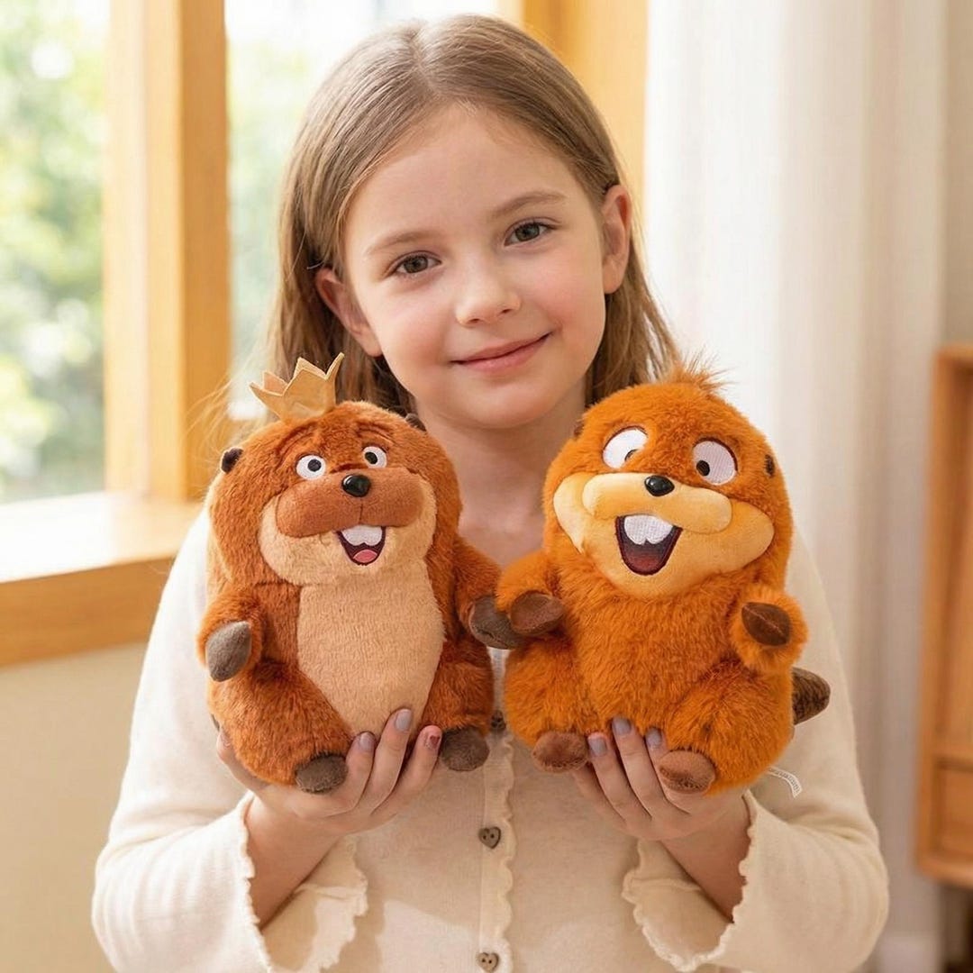 Adorable King Beaver Plushie, Cute Meibao Beaver Stuffed Toy,soft ...