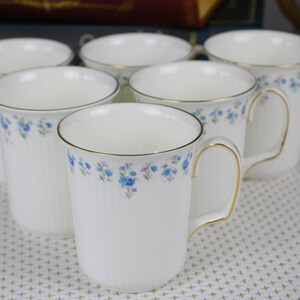 Set of Royal Albert Memory Lane Vintage Coffee Mugs, English