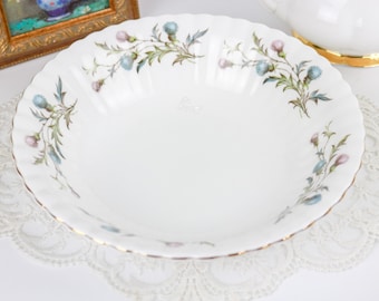 Royal Albert Brigadoon 9.25 inch Round Vegetable Bowl, English Bone China Replacement Vegetable Bowl,
