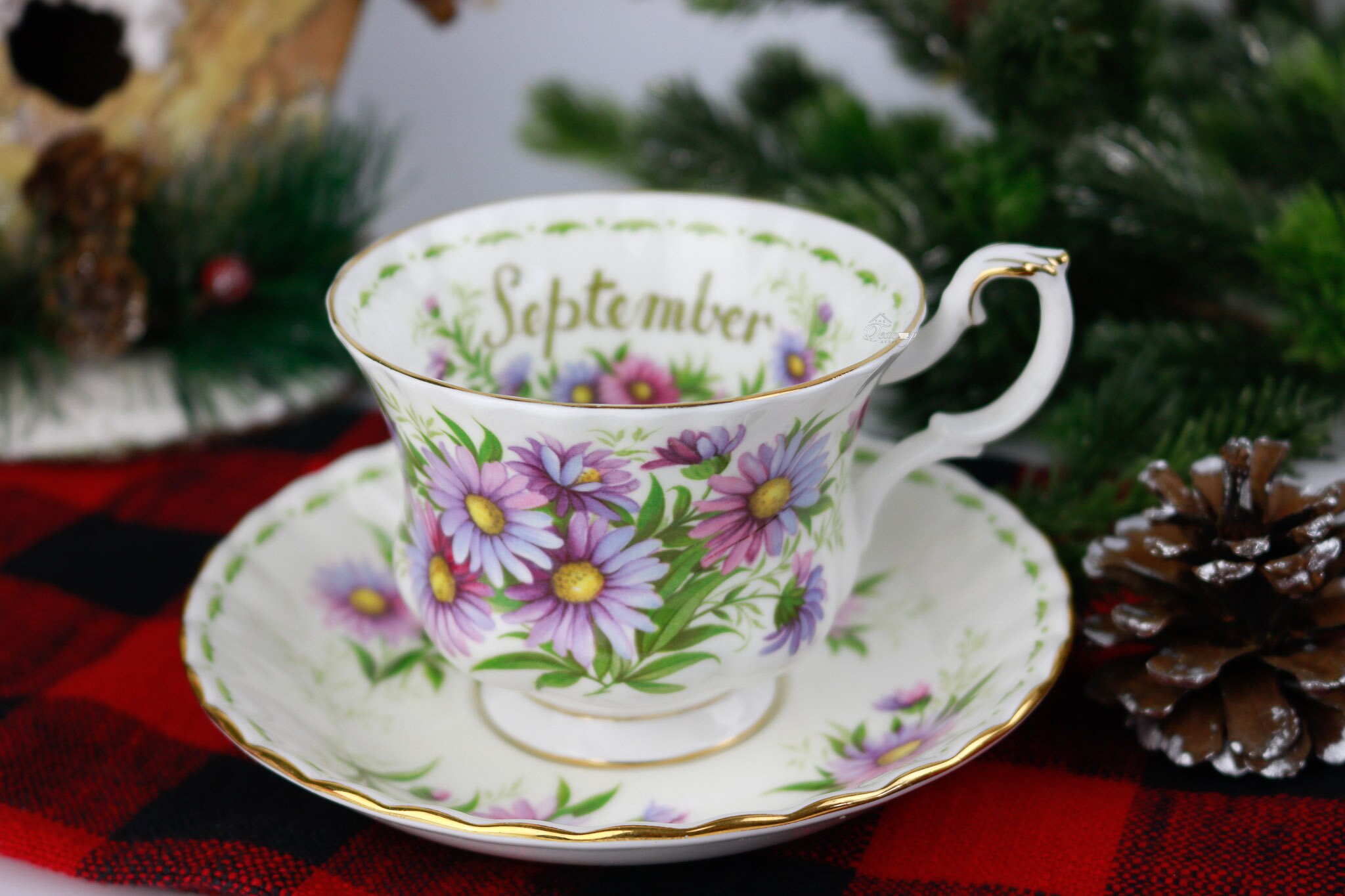 Royal Albert Flower of the Month September Teacup and Saucer