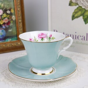 Vintage Tea Cup and Saucer Antique Tea Cup Set Bone China
