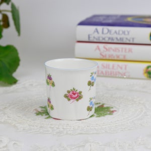 Shelley Rose Pansy Forget-Me-Not Toothpick Holder, English Bone China Toothpick Holder, Replacement China, Vintage China