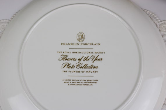 Wedgwood Franklin Porcelain Flowers of the Year Plate the Royal