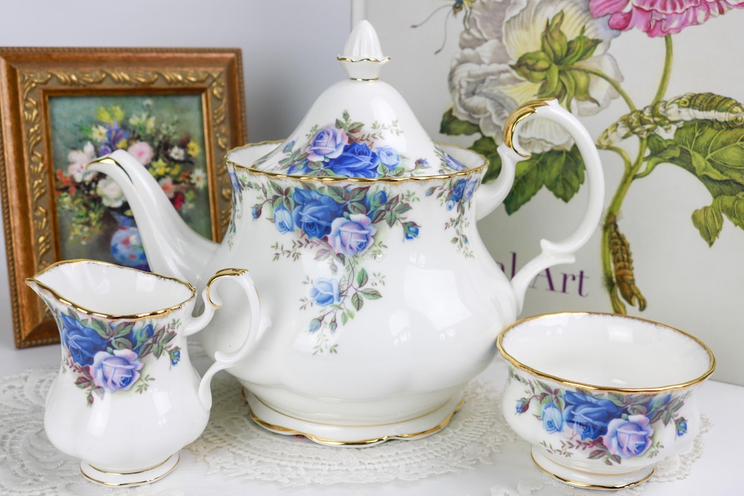 Moonlight Tea Set Royal Albert Moonlight Rose Tea Set, English Bone China Royal Albert ...