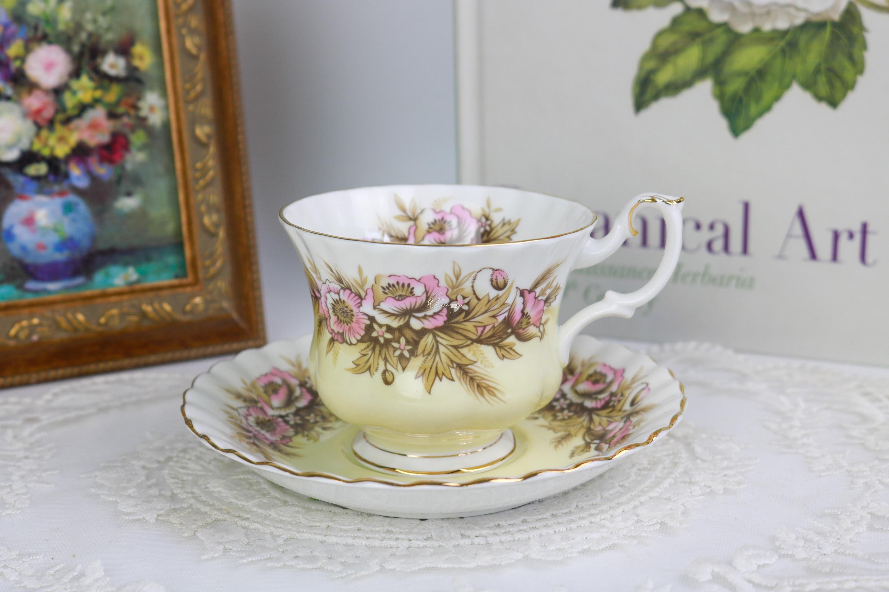 Royal Albert Melody Series Sonata Teacup and Saucer, English Bone