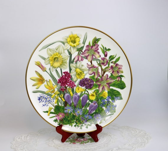Wedgwood Franklin Porcelain Flowers of the Year Plate the Royal