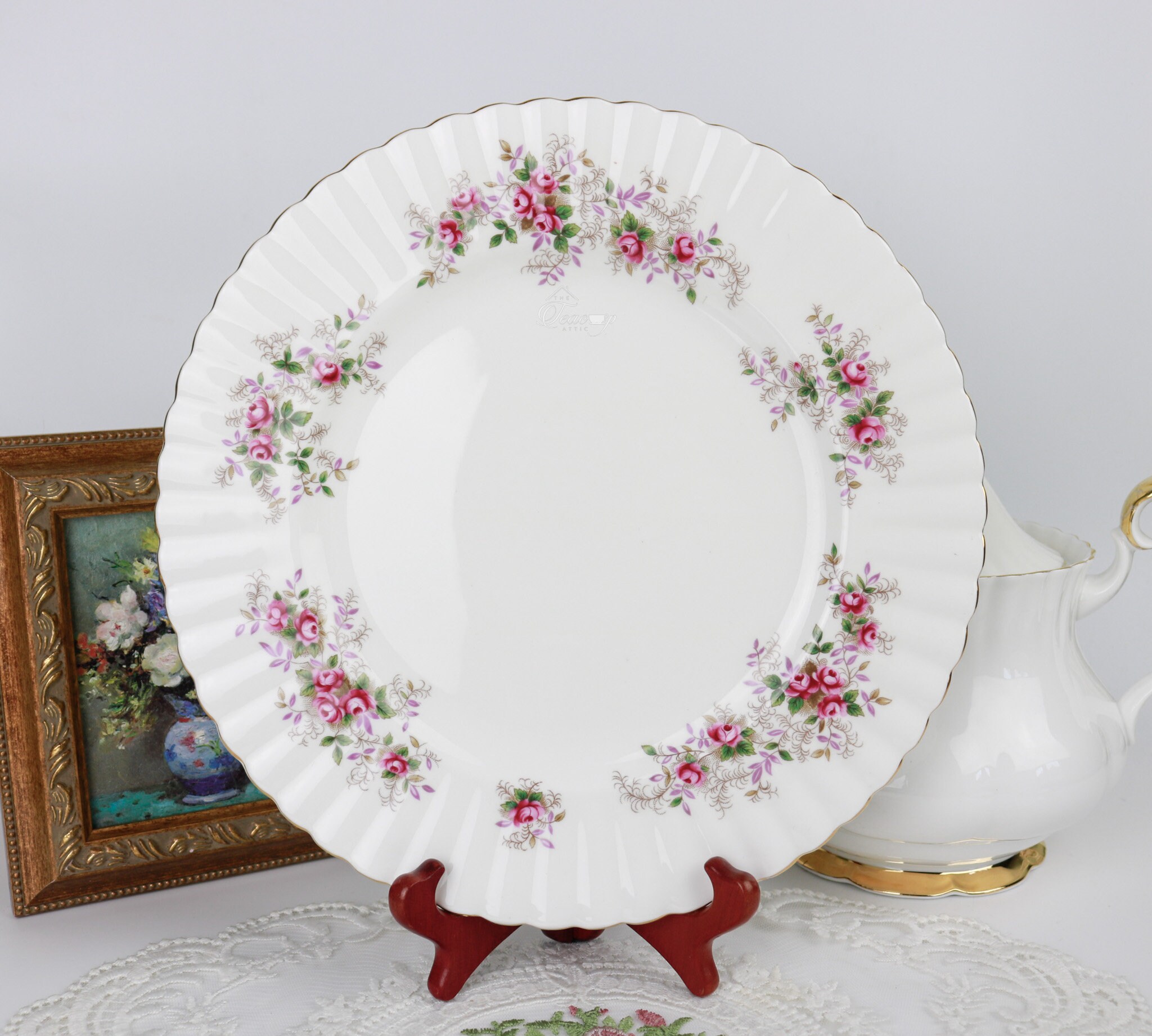   Rose China プレート 花柄 陶器製4枚 Royal Albert Rose China プレート 花柄 陶器製4枚 【公式通販】