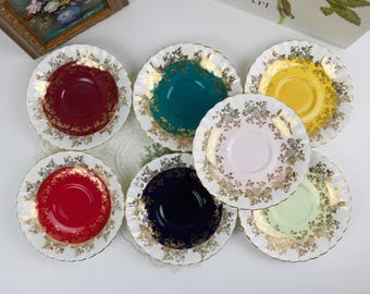 Choice of Royal Albert Regal Series Replacement Saucer,  English Bone China Replacement Saucer, Mix and Match Tea Party