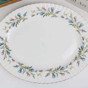 Royal Albert Brigadoon 15-inch Oval Platter, English Bone China Replacement Platter, Vintage China, Replacement China